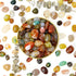 Polished Agate Stone, Colorful Rocks and Gems, Tumbled Real Crystals, Healing Stones, Reiki Decor (1lb)
