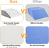 Memory Foam Leg Elevation Pillow for Sleeping, Knee Wedge Pillow for Back Pain, Swelling, After Surgery, Non-Slip Base,