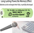1.2V NiMH Rechargeable AA 1600mAh Batteries, 12 Packs Pre-Charged for Solar Lights and Household Devices