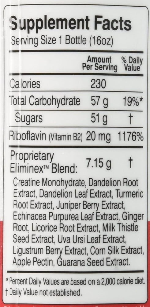 Herbal Clean QCarbo16 Premium Detox Drink, Tropical Flavor, 16 Fl Oz