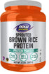 NOW Foods Sports Nutrition, Sprouted Brown Rice Protein, 80% Protein, Unflavored Powder, 2-Pound