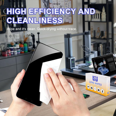xflyxin packed (200 Lens Wipes for Eyeglasses,Eyeglass erasers are separatelyGlasses cleaner for cleaning glasses