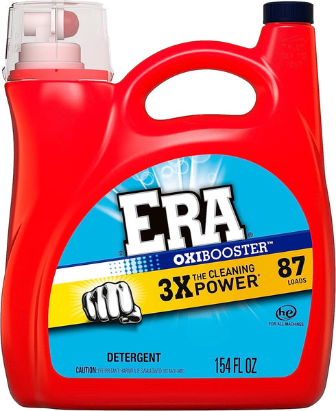 Era Oxibooster Liquid Laundry Detergent, 154 fl oz, 87 Loads