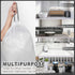 mufanyu 4 60 Counts 4 12-15 Gallon Drawstring Trash Bags, Gal Unscented White Small Garbage Bags, Small Trash Can Bin