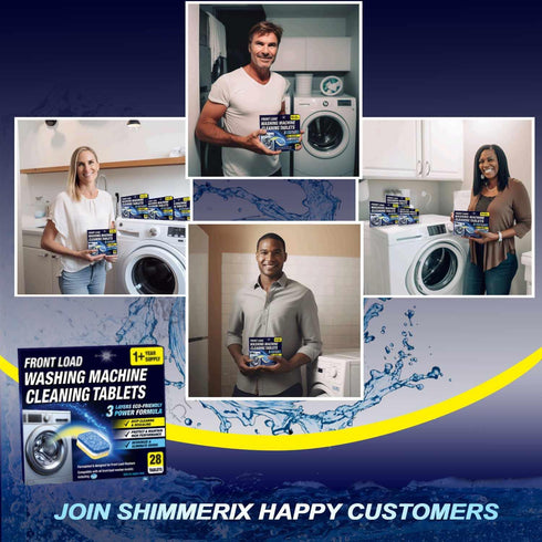 Washing Machine Cleaning Tablets, 28 Tablets for Front Load, Eco-Friendly Deep Cleaning & Descaling