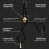 Premium Hand-Forged Japanese Steel Hair Beard Moustache Scissors, 5.5 Inch for Grooming