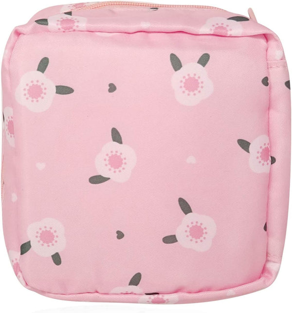 Honbay Large Capacity Cute Stylish Sanitary Napkin Bag, Makeup Bag, Tampons Pouch, Nursing Pad Holder, Coin Purse