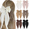 Canitor 6PCS Hair Bows for Women | Silky Satin Hair Ribbon with Barrettes Clip | Trendy Gifts for Teen Girls