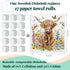 LARTSFRO 4 Pack Highland Cow Floral Gifts Swedish Dishcloths for Kitchen, Dish Towels Housewarming Gift for Farmhouse