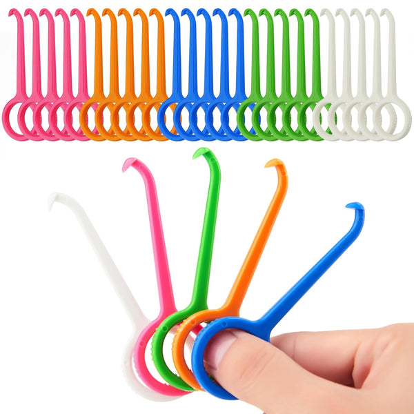 DLENP 25PCS Aligner Remover Tool, 5 Colors Clear Aligner Removal Tool for Invisalign Removable Retainers and Braces