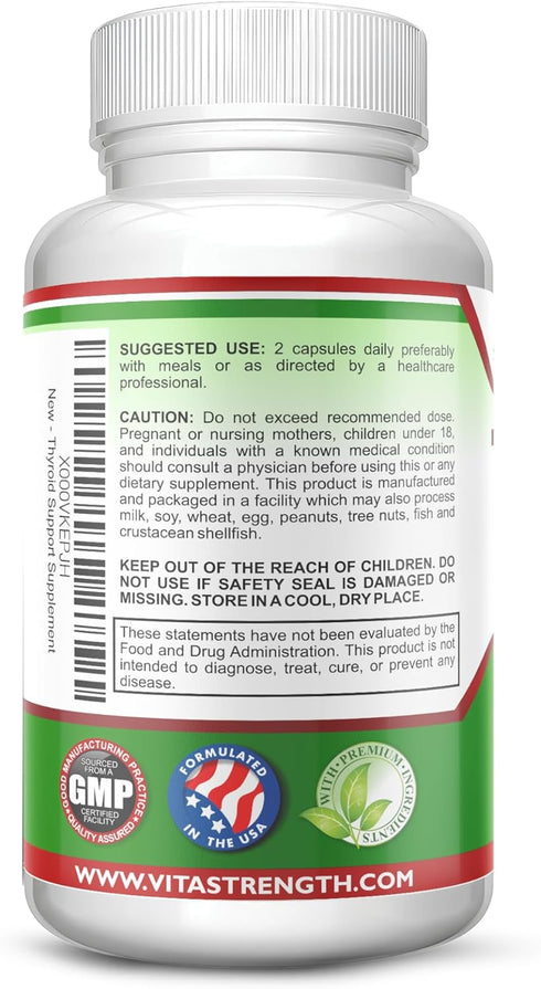 Thyroid Support Complete Formula, Energy Levels with Iodine, Bladderwrack, Kelp, B12 & More