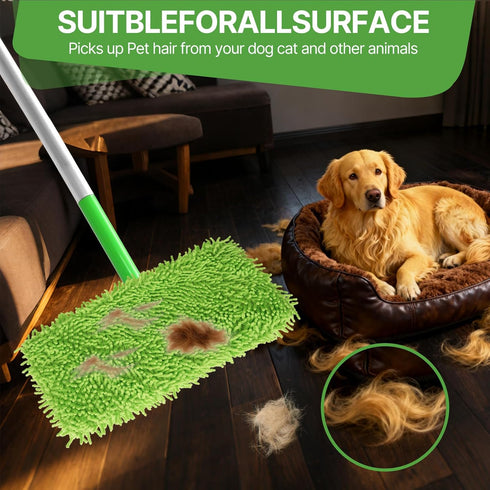 NAYODEUS 10Pack Reusable Microfiber Mop Pads Compatible with Swiffer Sweeper-Dry Sweeping Cloths & Wet Mopping Cloths