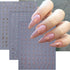 Retro Letters Nail Stickers, 8 Sheets Old English Letter Nail Design Decals for Women DIY Manicure