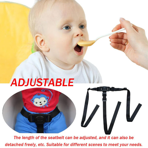 3 3 Point Stroller Chest Harness, Adjustable Baby Seat Harness Strap for High Chair and Pushchair, Universal Point