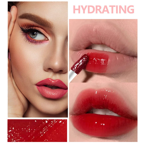 Eakroo 6 Colors Lip Tint Stain Mini Liquid Lipstick, Korean Gloss Moisturizing Natural, Long-Lasting, Vivid Color