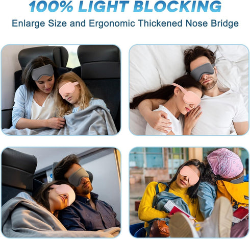 2Pack Gel Cooling Eye Mask, Reusable Cold Eye Masks for Sleep, Hot & Cold Therapy Compress for Puffiness, Dark Circles