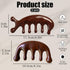 Huakaile 2 Pcs Wooden Scalp Massage comb, Natural Gua Sha Hair Comb Brush, Wide Tooth Wood Scalp Massager Comb for Hair
