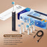 SEAGO Rotating Electric Toothbrush, 8 Brush Heads, 5 Modes, Rechargeable, IPX7 Waterproof, 2 Min Timer, Black