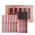 LANGMANNI 6 Matte Lipstick with 6 Lipliners - Long-Lasting Non-Stick Cup Waterproof Pigmented Velvet Lipgloss Kit