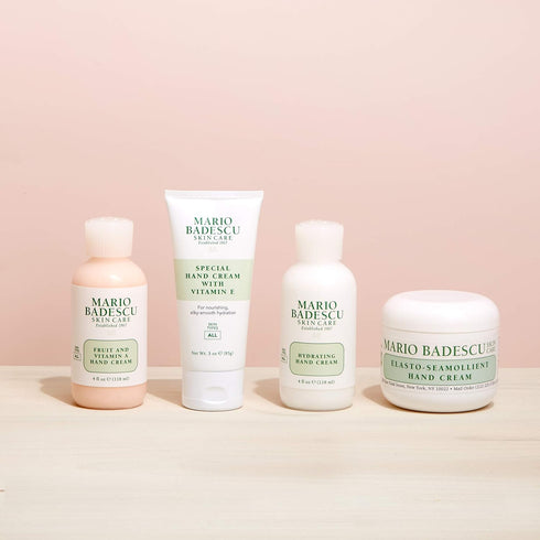 Mario Badescu Rose Hand Cream with Vitamin E, Non-Greasy, Fast-Absorbing for Dry Hands, 3 Oz