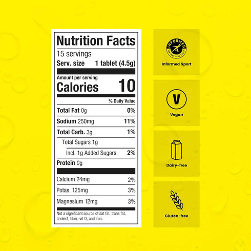 Precision Hydration Electrolyte Tablets - Multi Strength Effervescent Hydration Tablets, Low Calorie, Vegan Friendly
