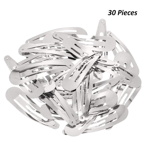 WILLBOND 30 Pieces Large Metal Snap Hair Clips, 3.1 Inch Nonslip Barrettes Women Hair Accessories