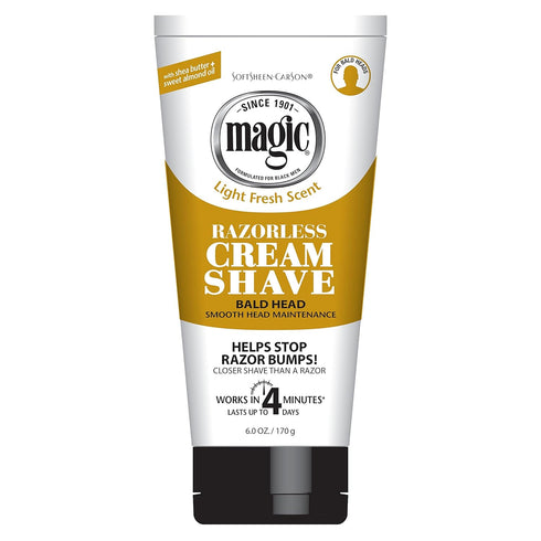 SoftSheen-Carson Magic Razorless Shaving Cream for Men, 6 oz, Hair Removal Cream