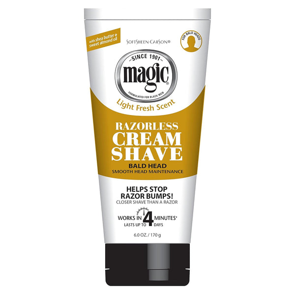 SoftSheen-Carson Magic Razorless Shaving Cream for Men, 6 oz, Hair Removal Cream