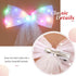 Jeairts Led Veil Bridal Bow Clip, Glowing White Tulle Hair Piece with Clip, Bachelorette Party Accessories for Women