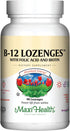Vitamin B12 Lozenges with Folic Acid and Biotin, Strawberry Flavor, 90 Count