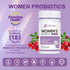 Women's Probiotic 180 Billion CFUs, 18 Strains with Organic Prebiotics, Cranberry Extract for Digestive and Urinary