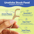 SmartLifeco Eco-Friendly Dental Floss Picks (200ct) - Original Straw Wheat Flossers, Vegan, Mint, Zero Waste