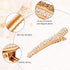 WILLBOND 16 Pieces Pearls Rhinestone Hair Clips, 4 Colors, Durable Alligator Hairpins for Women Girls Hair Styling