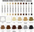 LHAVEN Sticks,12colors Wood Filler Wood Wax Crayons for Repairing Scratches, Scuffs, Cracks, and Nail Holes on Wood
