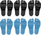 Beach Foot Pads, Barefoot Adhesive Invisible Shoes, Anti-Slip Waterproof Silicone Stick on Foot Pad, 6 Pack