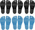 Beach Foot Pads, Barefoot Adhesive Invisible Shoes, Anti-Slip Waterproof Silicone Stick on Foot Pad, 6 Pack