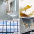 YAHENLI Shower Squeegees Stainless Steel with Self Adhesive Hook Window Squeegees for Shower Doors Bathroom Mirror