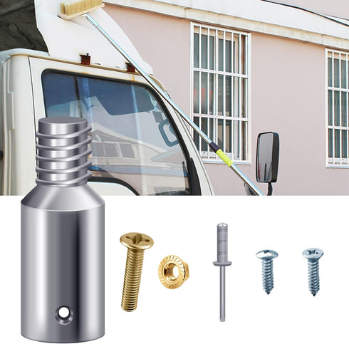 4 Pcs Threaded Tip Replacement Ultra Threaded Tip Repair Kit for Mop Handle Pole Extension