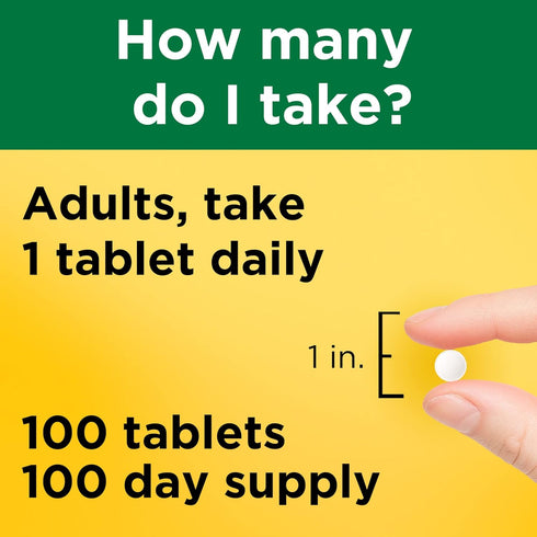 Nature Made Zinc 30 mg, 100 Tablets - Dietary Supplement for Immune Health & Antioxidant Support