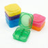 Leezaule 4 7 4 Pill Organizer Times A Day Days Stackable Twist-Lock Rainbow Color-Coded Compartments Per Day