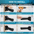 NINEMAX Doorway Assist Handle, Flip Up Folding Grab Bar for Wall, Foldable Safety Grab Handle for Elderly/Handicap