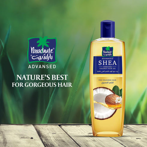 Parachute Advansed Shea Enriched Coconut Hair Oil, Moisturizing for Frizz-Free, Soft & Shiny Hair, 6.7 fl.oz
