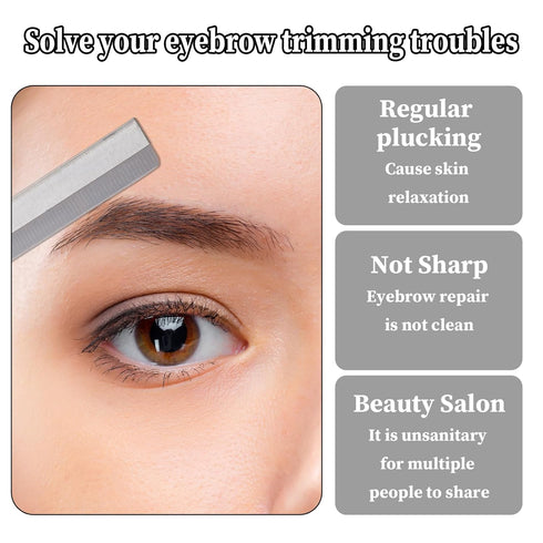 Straight Razor Blades, 50 Pcs Stainless Steel Single Edge Disposable Safety Razor Blades for Men and Women