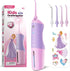 COSLUS Kids Water Dental Flosser, Deep Cleaning Picks, Portable, 4 Modes for Ages 6+, Waterproof Rechargeable with 4