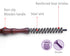 PERFEHAIR Mini Boar Bristle Round Brush, 0.6 Inch Diameter for Short Hair Blow Drying