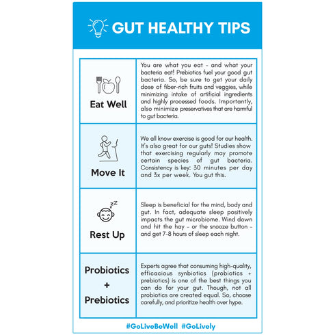 GoLIVE PROBIOTIC + PREBIOTIC SYNBIOTIC POWDER BLEND, Flavorless/Sugarless, 10B-50B CFUs for Gut Health, Digestion &