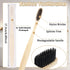 Vesici 200 Pieces Bamboo Toothbrushes Bulk - Soft Bristles Manual Toothbrushes with Micro Fur Ultra Wooden Bamboo for