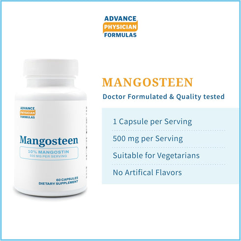 Advanced Physician Formulas Mangosteen, 500 mg, 60 Capsules