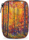 Skerhhux Autumn Forest Color Pill Case Travel Pill Organizer Weekly 7 Day Portable