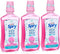 Spry Xylitol Mouthwash Fluoride Free with Enamel Support, Gentle, Natural Bubble Gum - 16 fl oz (Pack of 3)